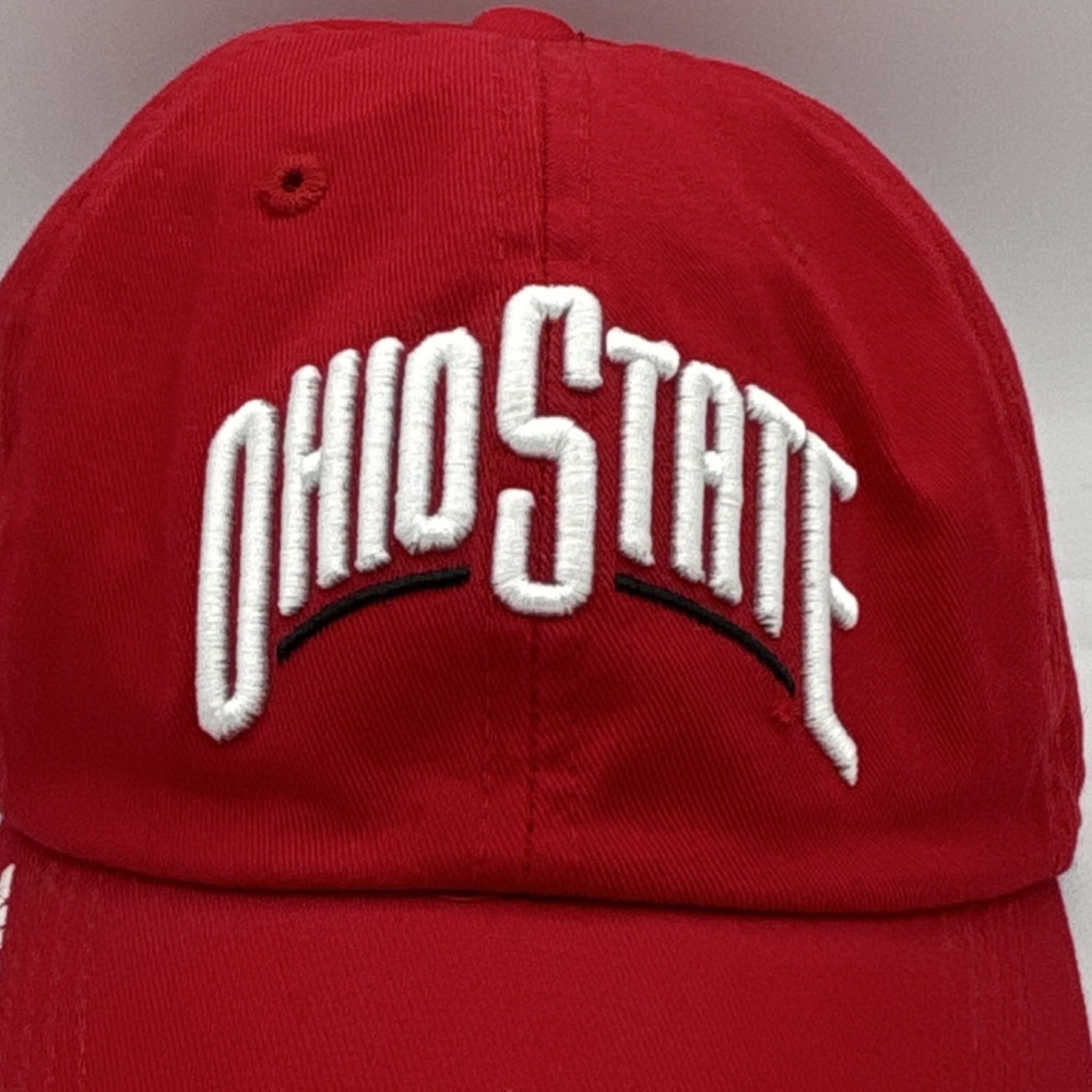 Ohio‎ State Buckeyes Red Adjustable Hat NCAA Officially Licensed Spell Out - Picture 2 of 8
